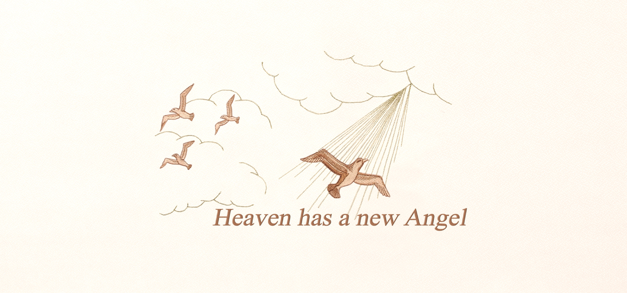 Heaven has a new Angel Copper Rosetan Faux
